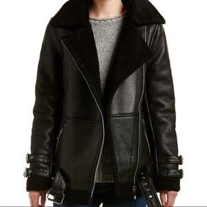 Avec les Filles oversized moto jacket